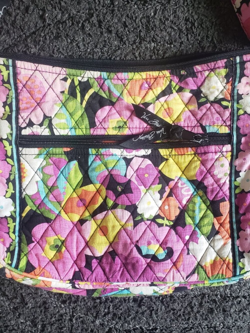 Vera Bradley Floral Zipper Purse with Inside Pockets